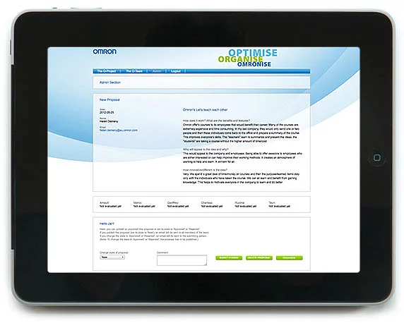 Omron Healthcare, Website