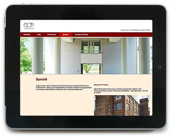 ABB Gundbesitz, PankowPark Webdesign
