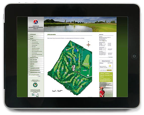 Golfclub Mannheim Viernheim, Website