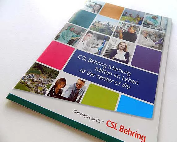 CSL Behring, Imagebroschüre, Werbeagentur magenta, Mannheim