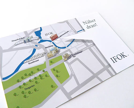 IFOK, Postkarte, Vorderseite, Illustration