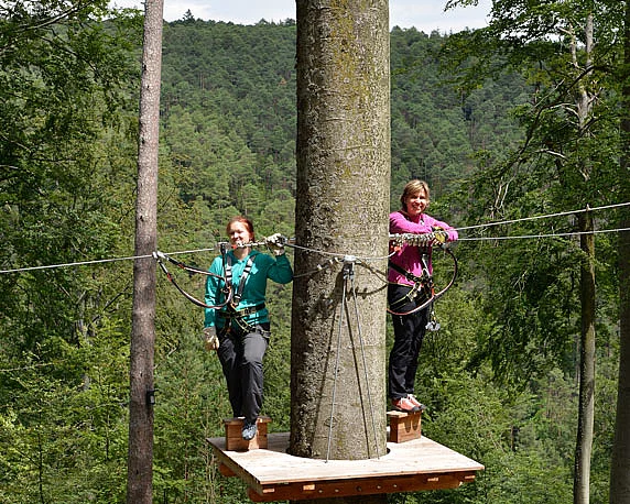 Ziplinepark, Elmstein, Pfalz, Betriebsausflug 2016