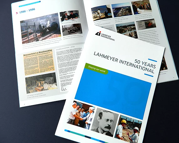 Lahmeyer, Umgestaltung Publikationen, magenta, Mannheim