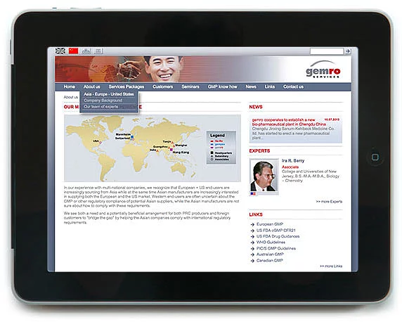 Gempex, Gemro Website
