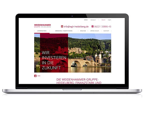 Weidenhammer Gruppe, Website, Heidelberg, Werbeagentur magenta, Mannheim