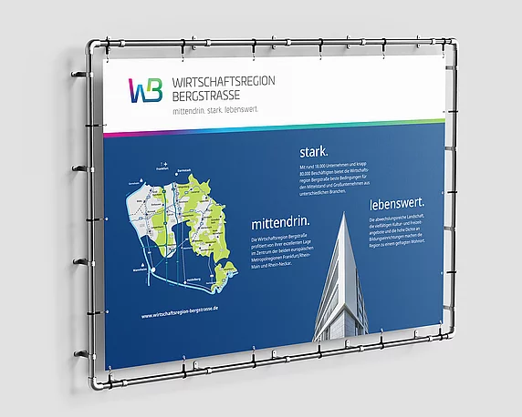 Wirtschaftsregion Bergstraße Messewand