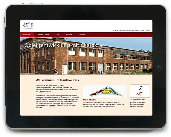 ABB Gundbesitz, PankowPark Webdesign