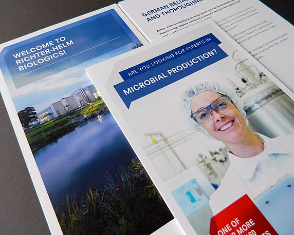 Imagebroschüre, Broschüre, Richter-Helm, Biologics
