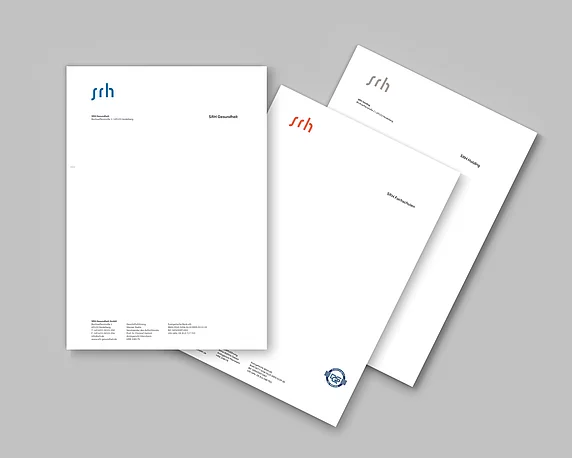 SRH Briefpapier im neuen Design
