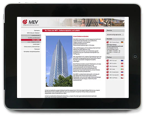 MEV, Website
