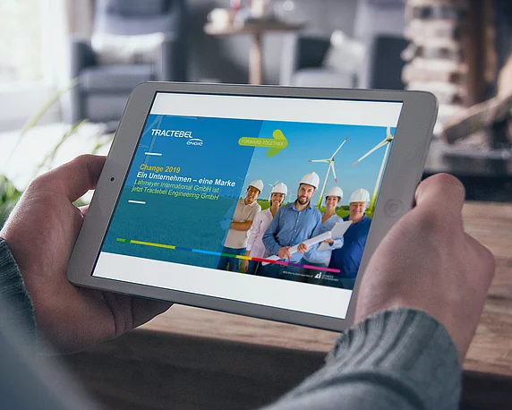 Tractebel, Rebranding, Corporate Design, Starbildschirm, Werbeagentur magenta, Mannheim