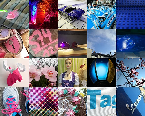 Von magenta bis blau, weitere Fotomotive aus Mannheim und Umgebung