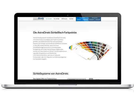AstraDirekt, Website, Responsive Design