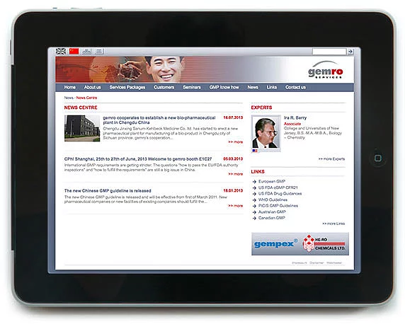 Gempex, Gemro Website