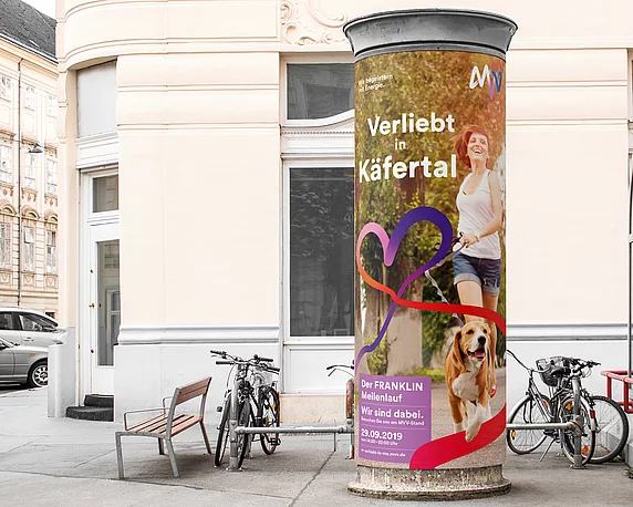 MVV "Verliebt in" Litfaßsäule