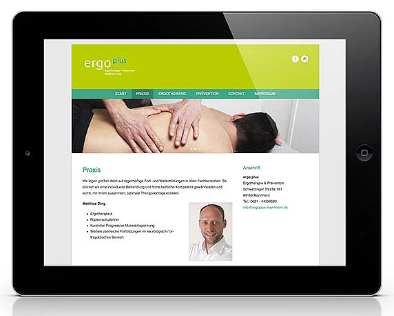 ergo plus, Website, Logo