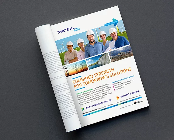 Tractebel, Rebranding, Corporate Design, Anzeige