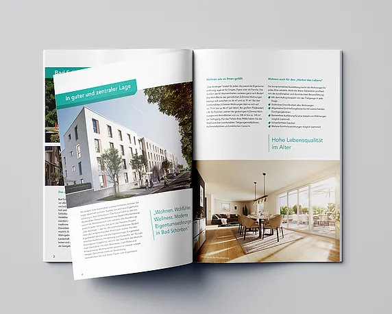 BPD Immobilienentwicklung, Immobilienmarketing, A4 Exposé Bad Schönborn