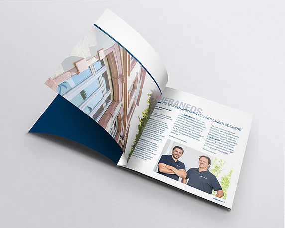 THERANEOS, Physiotherapie, Broschüre, Corporate Design