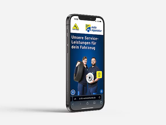 Headergrafik auf dem Smartphone