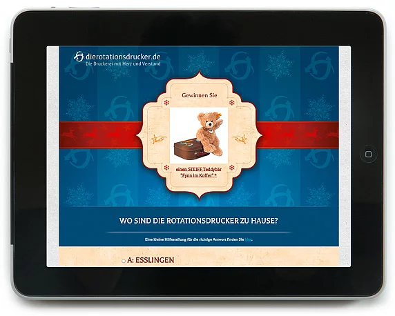 Adventskalender, Quiz, Gewinnspiel, Mailing, Aktion, magenta, Werbeagentur, Mannheim