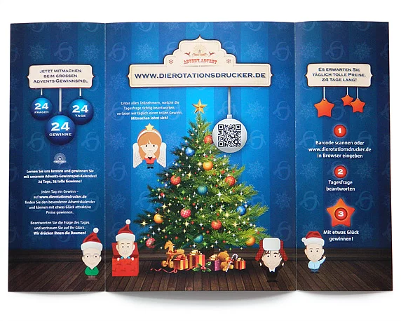 Adventskalender, Quiz, Gewinnspiel, Mailing, Aktion, magenta, Werbeagentur, Mannheim