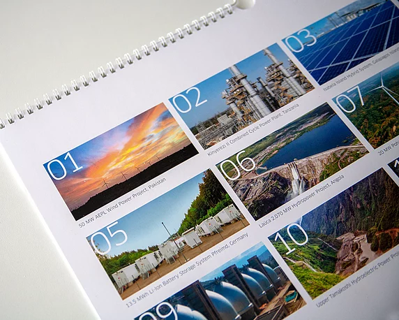 Tractebel, Rebranding, Corporate Design, Wandkalender