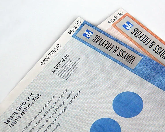 Wayss & Freytag AG, Corporate Design, Aktien