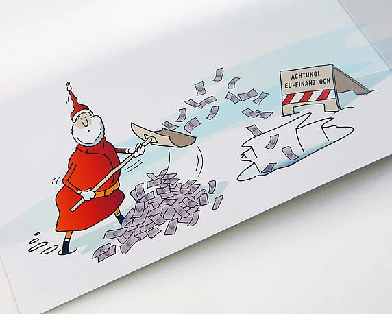 Wittenberg & Hewelt, Weihnachtskarte, Illustration