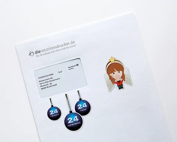 Adventskalender, Quiz, Gewinnspiel, Mailing, Aktion, magenta, Werbeagentur, Mannheim