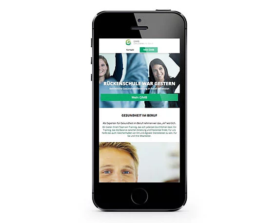 Website, GIMB, Gesundheit, Beruf