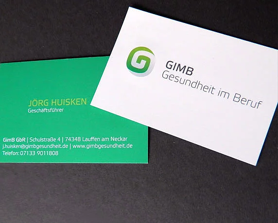 Logo, Corporate Design, Visitenkarte, Gesundheit, Beruf, GIMB