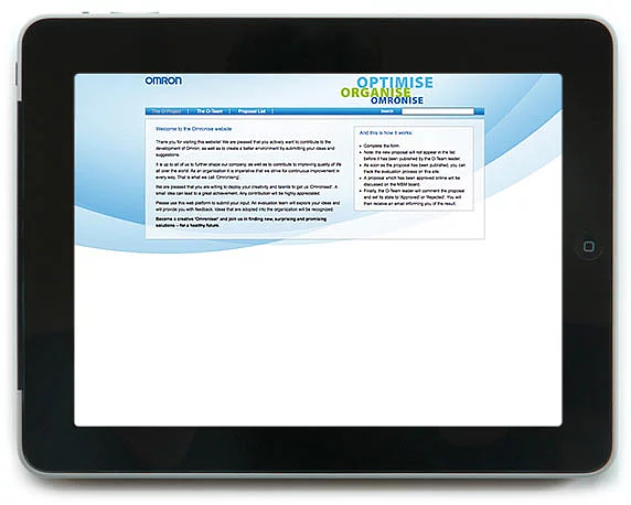 Omron Healthcare, Website