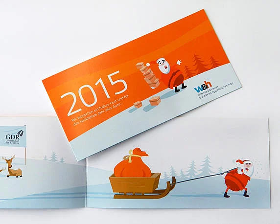 Wittenberg+Hewelt, Weihnachtskarte 2015, Vorderseite, Innenseiten
