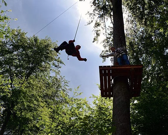 Ziplinepark, Elmstein, Pfalz, Betriebsausflug 2016