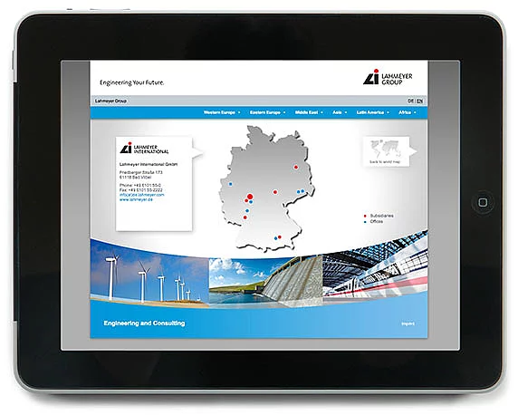 Lahmeyer Gruppe, Website