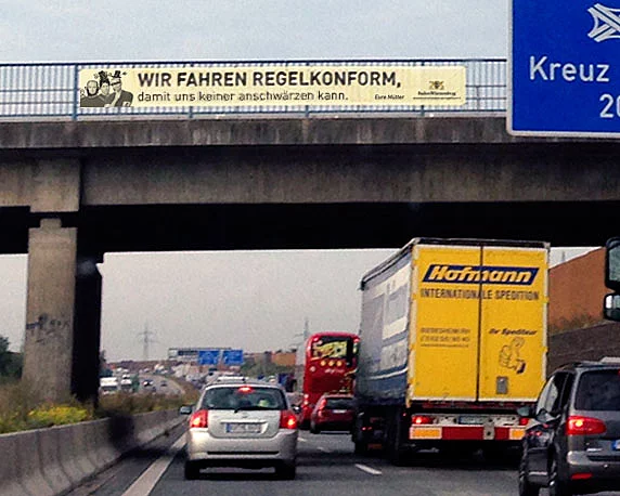 Ironie im Verkehr, ein offener Brief von Reinhard Helfert, Werbeagentur magenta, Mannheim