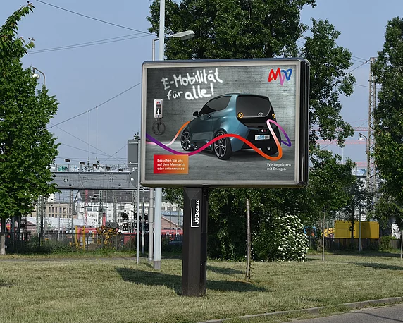 MVV, E-Mobilität, Plakat, Mega Light, Kampagne