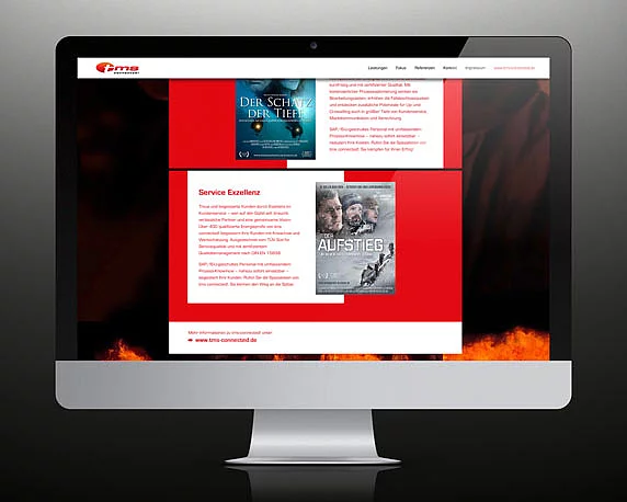 tms connected!, Landingpage, Mailingaktion, Detail