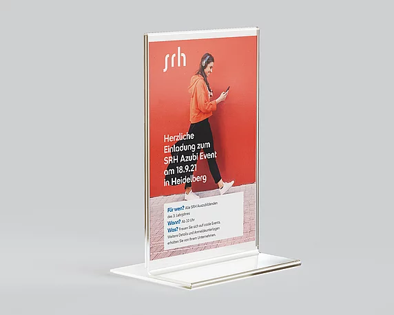 SRH Rollup im neuen Corporate Design