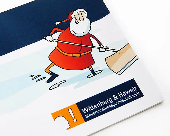 Wittenberg & Hewelt, Weihnachtskarte, Illustration, Werbeagentur magenta, Mannheim