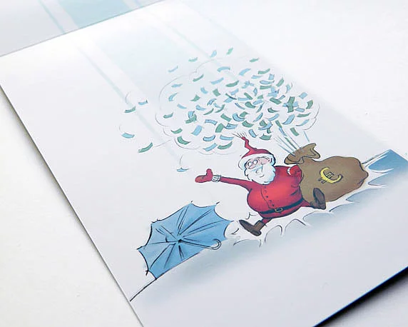 Wittenberg & Hewelt, Weihnachtskarte, Illustration