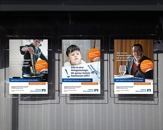 VR Bank Rhein-Neckar, Plakate, Mailing, Kampagne
