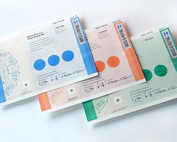 Wayss & Freytag AG, Corporate Design, Aktien