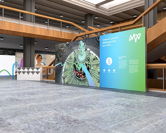 MVV-Hauptversammlung Kunstwand Wassersturm