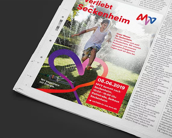 MVV "Verliebt in" Werbeanzeige