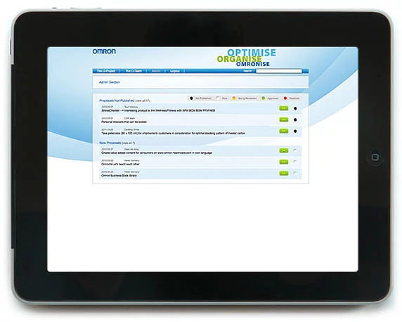Omron Healthcare, Website