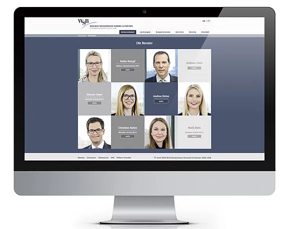 WSB-Unternehmensgruppe, Website, Berater