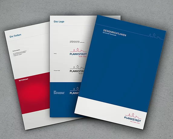 Gemeinde Plankstadt, Corporate Design, Jubiläumslogo, Manual