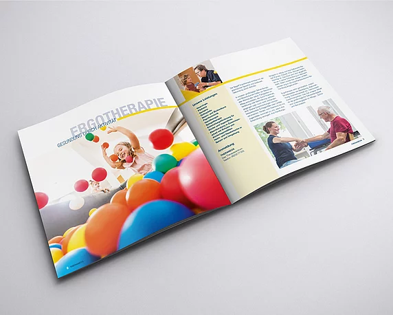THERANEOS, Physiotherapie, Broschüre, Corporate Design